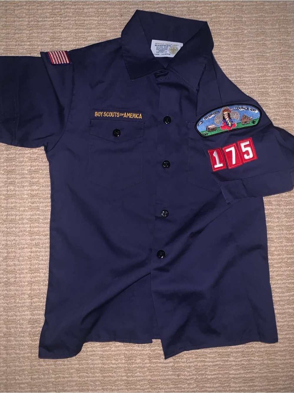 Navy Cub Scout Shirt - Blue